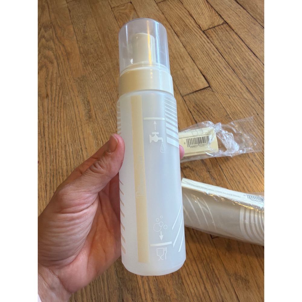 Pampered Chef The Suds Pump Foaming Soap Dispenser Set of 2 White 2517 - Picture 3 of 4